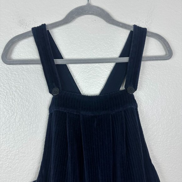 Madewell Texture & Thread Velour Corduroy Overalls M Boho Minimalist Soft - Picture 3 of 10
